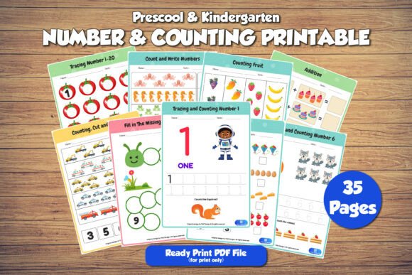 Preschool Number & Counting Printable