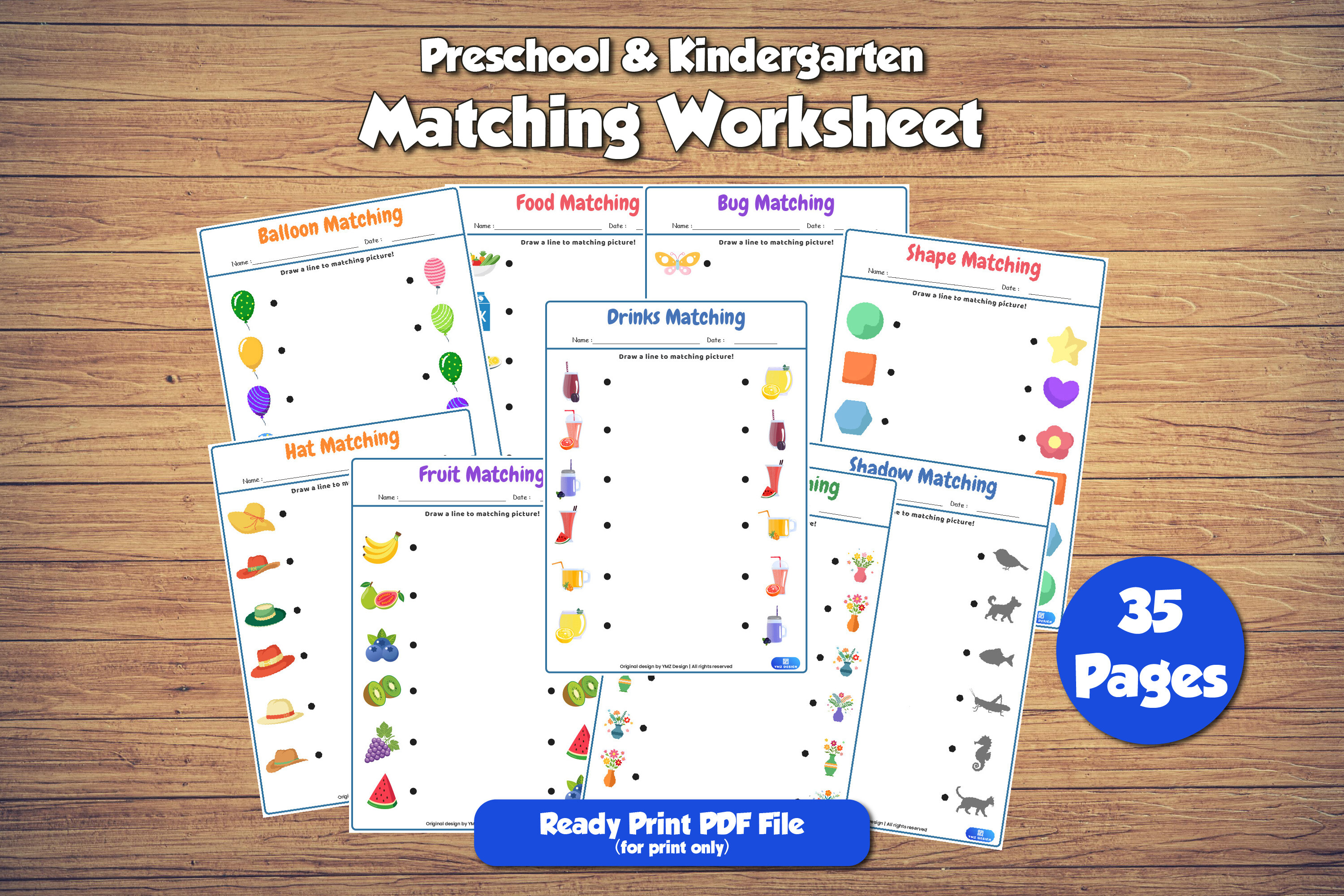 Preschool Printable Matching Worksheets