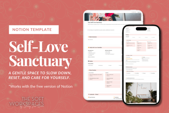 Self-Love Sanctuary Notion Template
