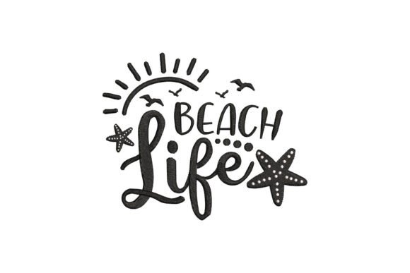 Summer Beach Life Plaża i Woda Projekt haftu Przez EmbroX