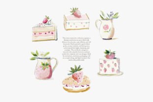 Strawberry Watercolor Clipart Set Graphic by Patishop Art · Creative ...