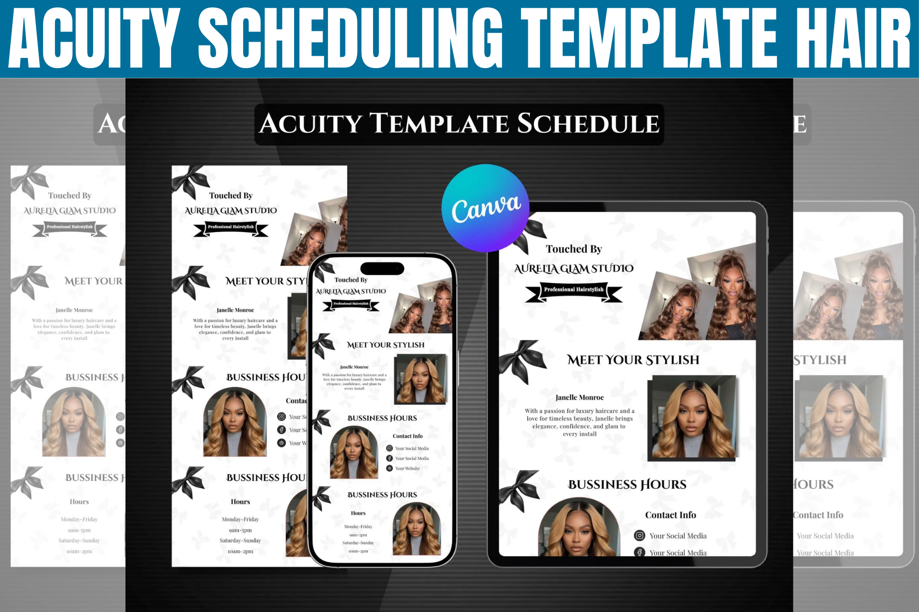 Acuity Scheduling Template Hair