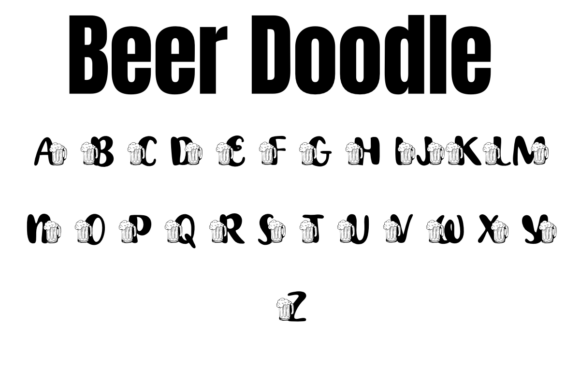 Beer Doodle Font - Preview 1