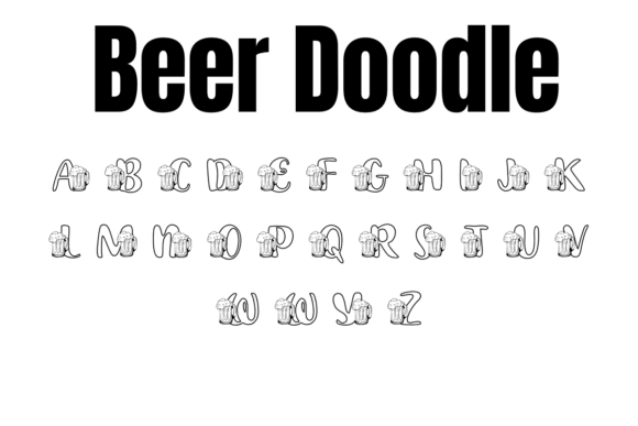 Beer Doodle Font - Preview 2