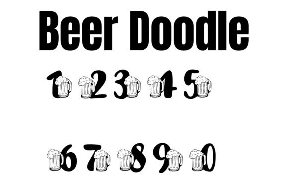 Beer Doodle Font - Preview 3
