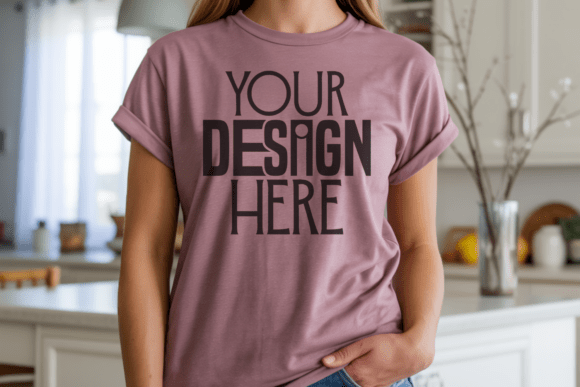 Bella Canvas 3001 Heather Mauve T-Shirt