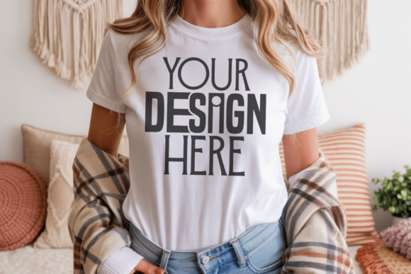 Bella Canvas 3001 White Mockup