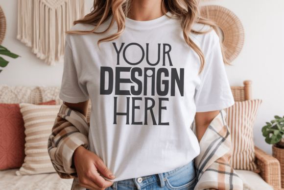 Bella Canvas 3001 White Mockup