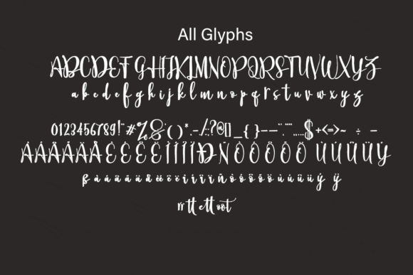 Better Brush Font PNG with transparent background - Preview 6