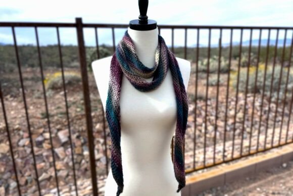Bias Crochet Scarf Pattern