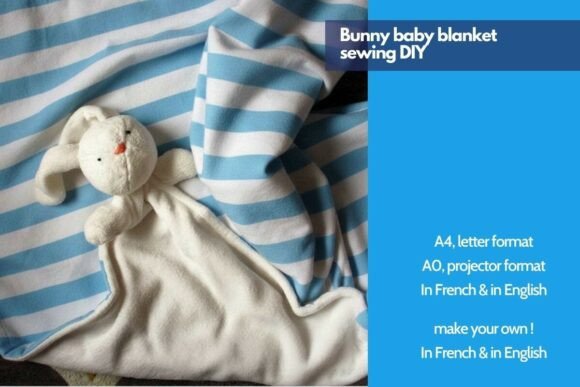 Bunny Baby Blanket Sewing Pattern DIY