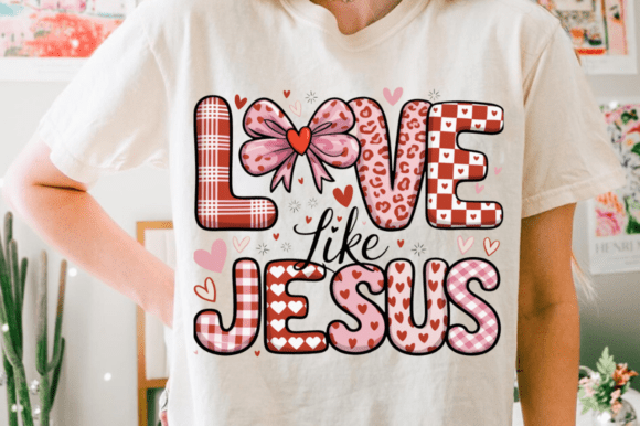 Christian Valentines PNG, Love Like Jesu