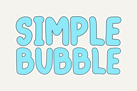 Clean Bubbles Font - Preview 1