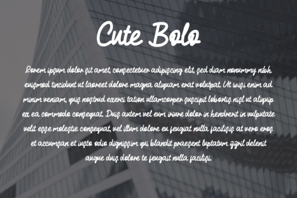 Cute Bolo Font - Preview 2