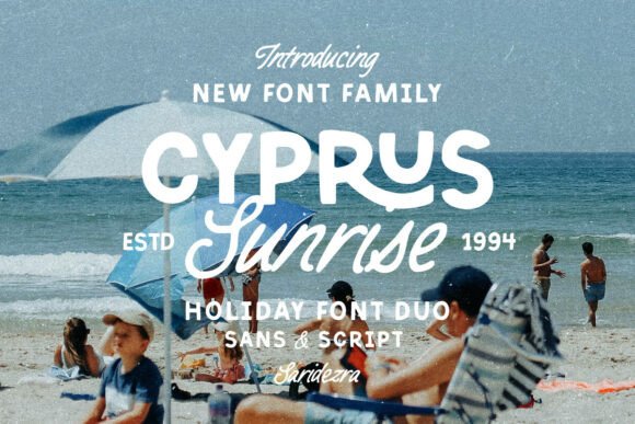Cyprus Sunrise Duo Sans Serif Font By saridezra