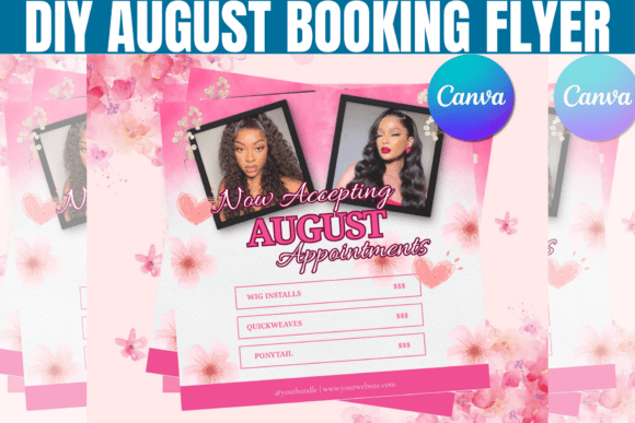 DIY August Booking Flyer Template