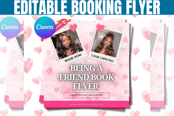 Editable Booking Flyer, Hair Flyer