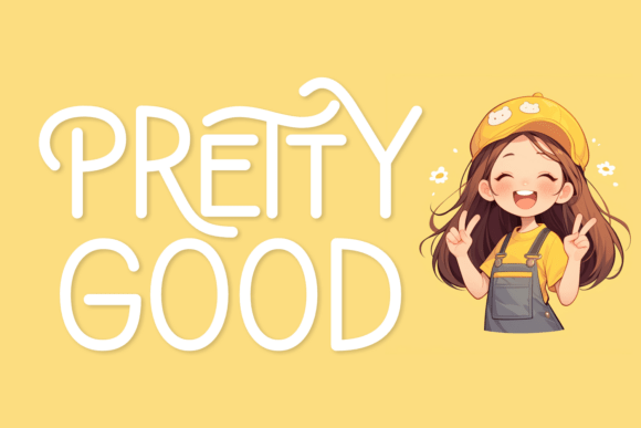 Fairy Pretty Font PNG with transparent background - Preview 3