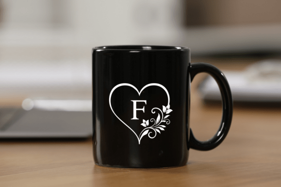 Floral Heart Initials Font - Preview 1