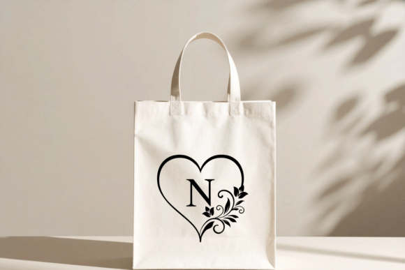Floral Heart Initials Font - Preview 2