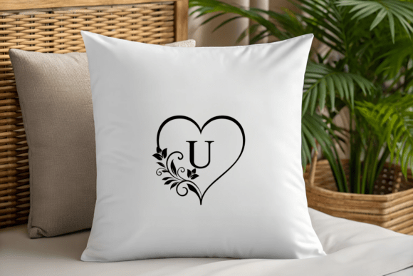 Floral Heart Initials Font - Preview 3