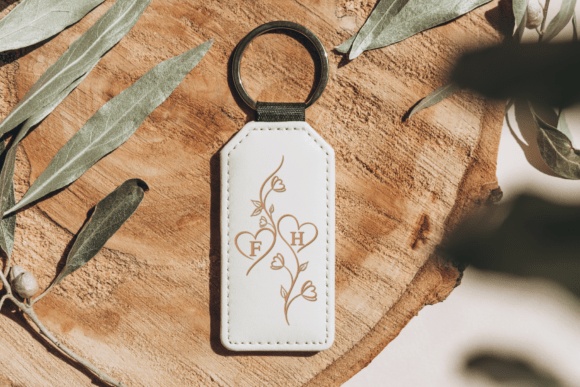 Floral Heartly Monogram Font - Preview 4