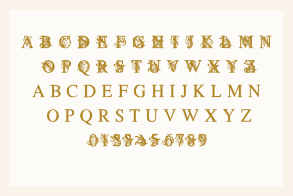 Floral Swirl Font - Preview 1