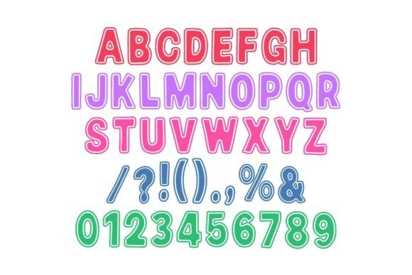 Funky Color Font - Preview 3