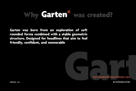 Garten Font - Preview 1