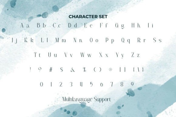 Gemme Bleue Font PNG with transparent background - Preview 3