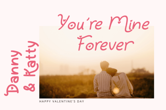 Heartova Font PNG with transparent background - Preview 2