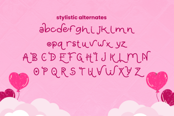 Heartova Font PNG with transparent background - Preview 3