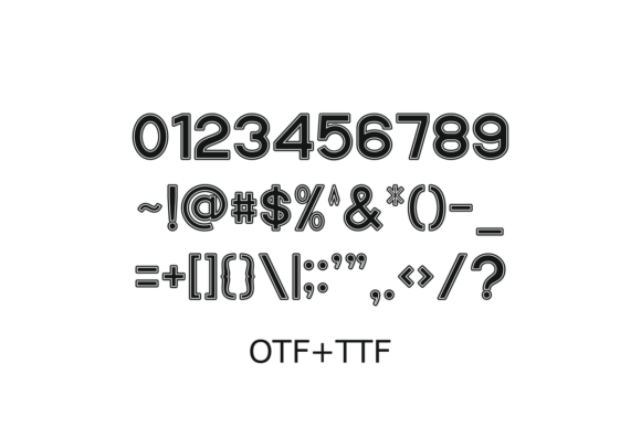 Love Stars Font PNG with transparent background - Preview 6