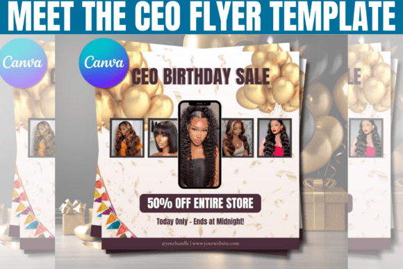 Meet the CEO Flyer, DIY Flyer Template