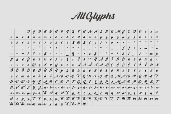 Melani Font PNG with transparent background - Preview 4