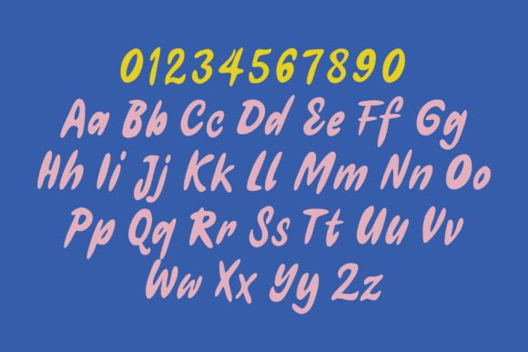 Mileka Font PNG with transparent background - Preview 1