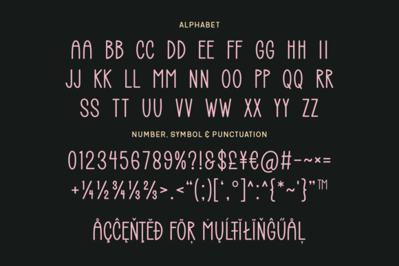 Modern Limited Font PNG with transparent background - Preview 4