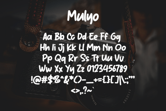 Mulyo Font PNG with transparent background - Preview 1