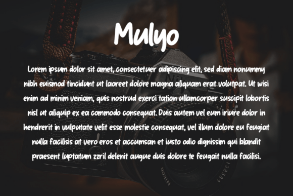 Mulyo Font PNG with transparent background - Preview 2