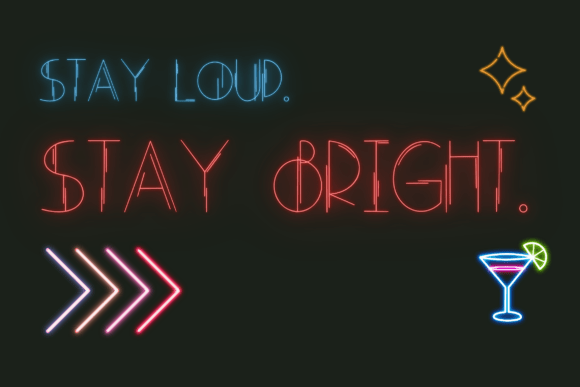 Neonrift Font PNG with transparent background - Preview 1