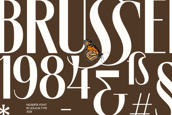 Noserta Font PNG with transparent background - Preview 5