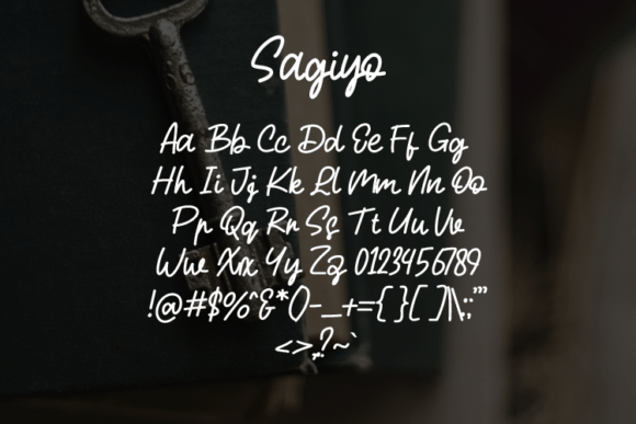 Sagiyo Font PNG with transparent background - Preview 1