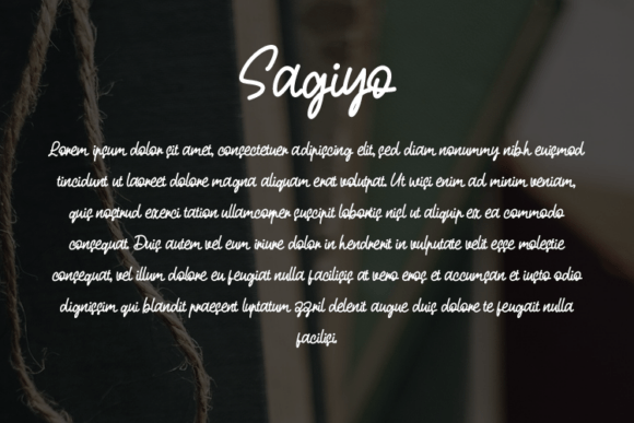 Sagiyo Font PNG with transparent background - Preview 2