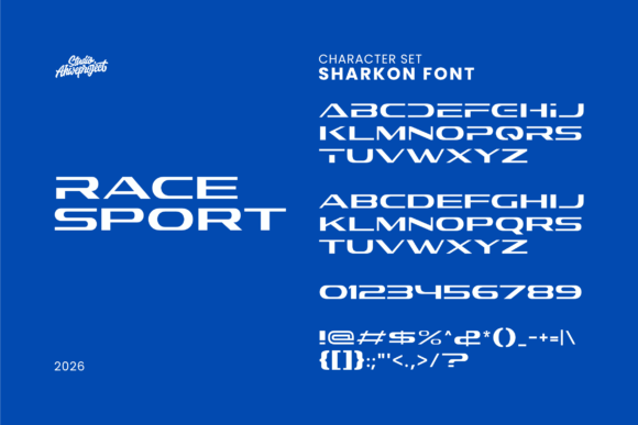 Sharkon Font PNG with transparent background - Preview 3