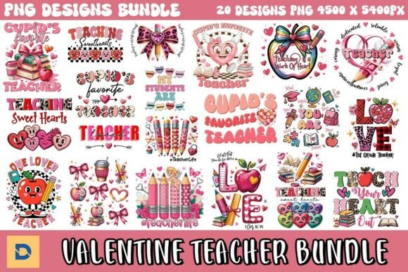 Preview of Valentine Teacher Sublimation Bundle Valentine sublimation design
