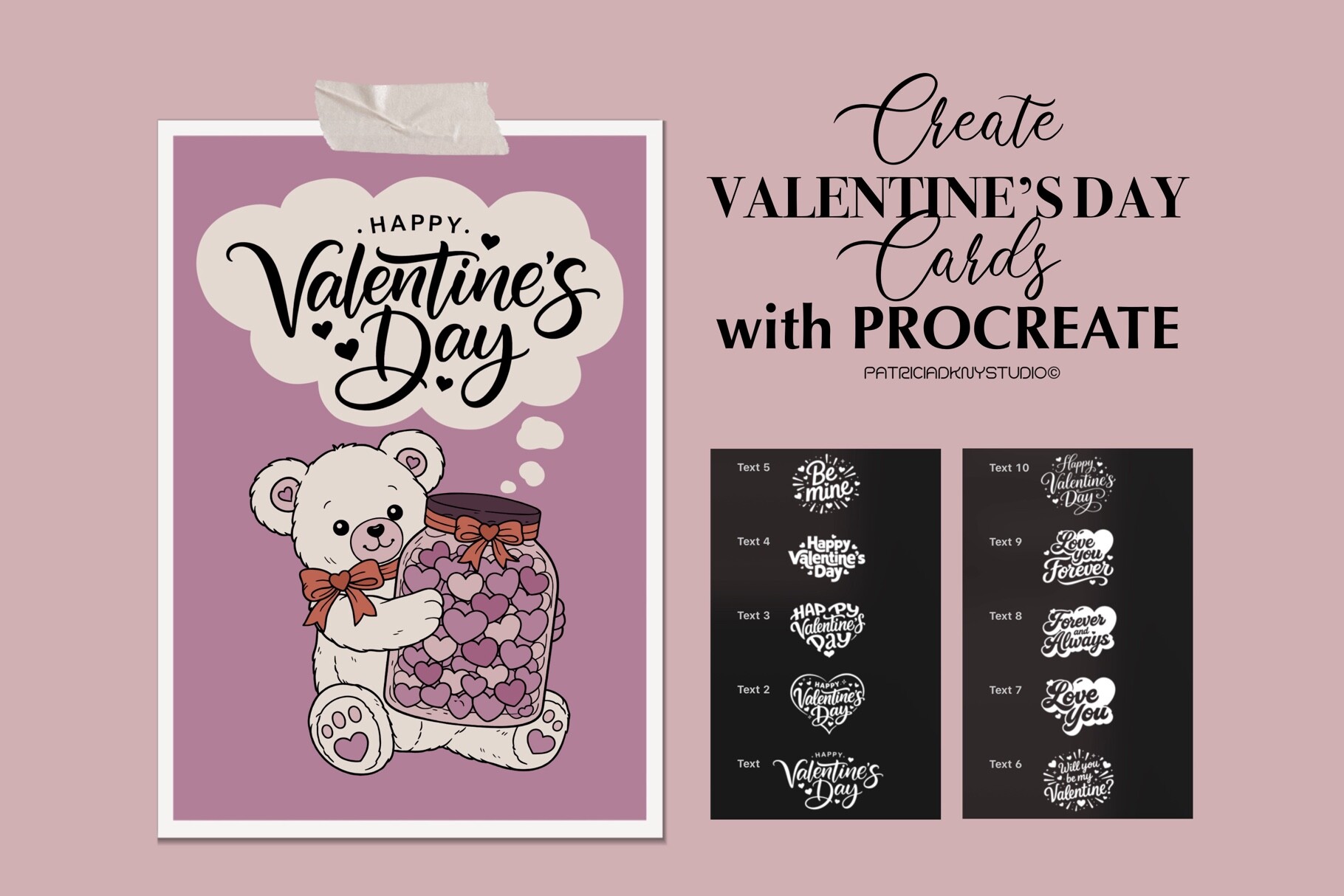 Valentines Day Procreate Brushes - photo 7