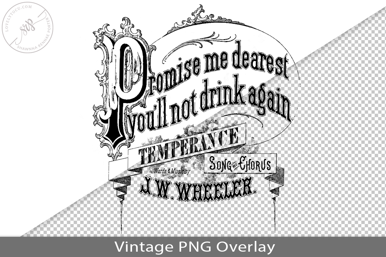 Vintage Song Book Cover PNG Overlay