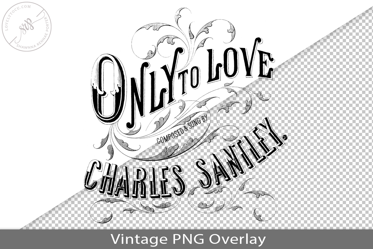 Vintage Song Book Cover PNG Overlay