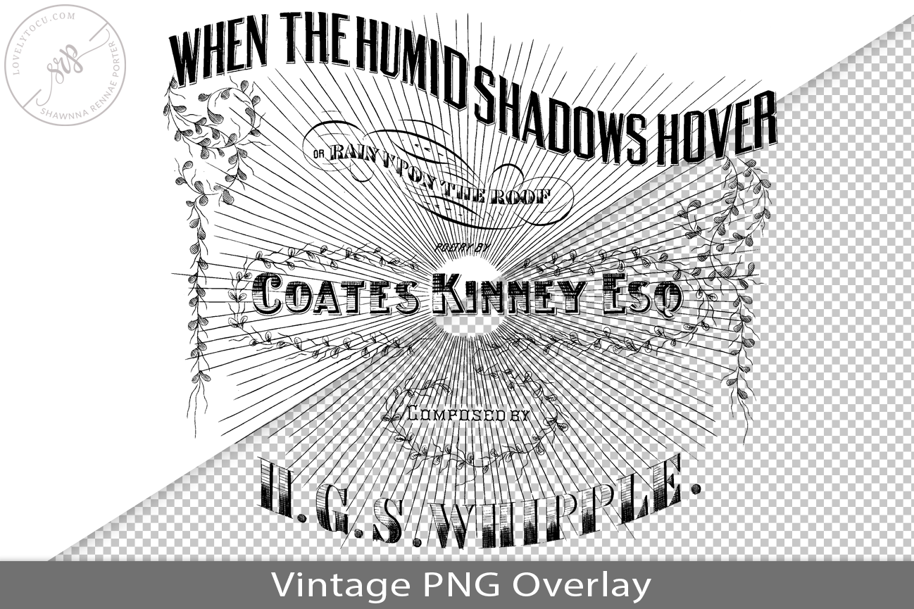 Vintage Song Book Cover PNG Overlay