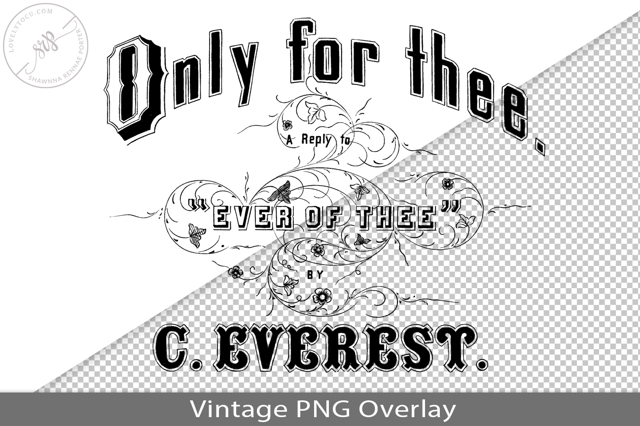 Vintage Song Book Cover PNG Overlay